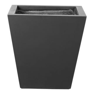 Four Hands Koto Planter - Black Concrete, Large For Sale
