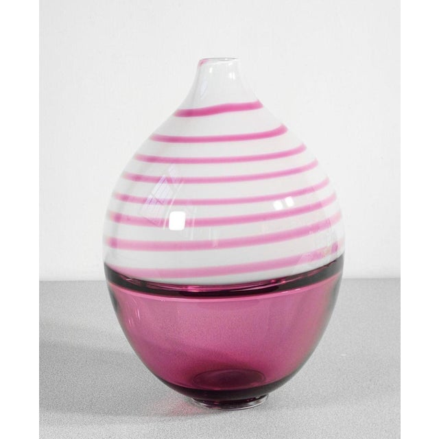 Blown Glass Vase by Paolo Crepax For Sale - Image 6 of 10
