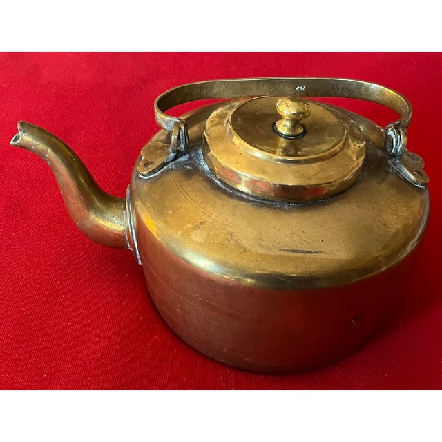 Victorian Antique 19th Century English Colonial Brass Tea Kettle For Sale - Image 3 of 18