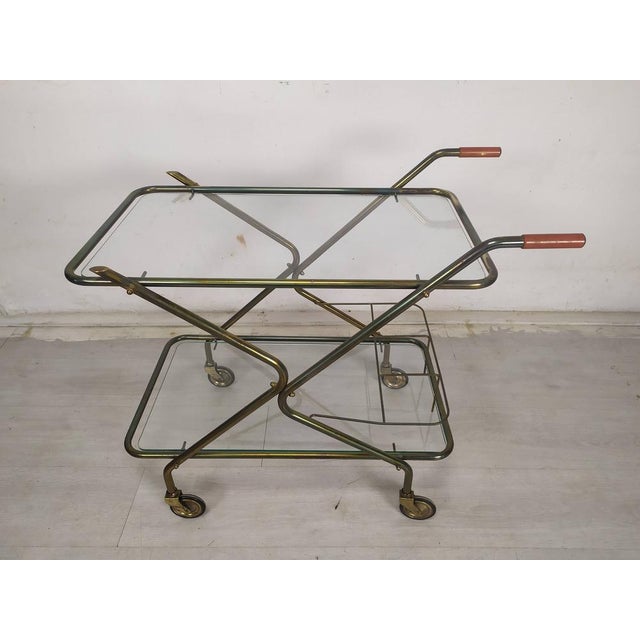 Vintage Brass Bar Service, 1950s For Sale - Image 6 of 15