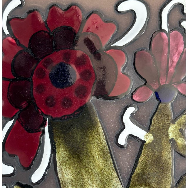 Wall Plaque Cardus in Earthenware by Mari Simmulson for Upsala-Ekeby, Sweden, 1960s For Sale - Image 4 of 7