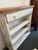 White Shabby Chic White + Tan Bookshelf, Vintage For Sale - Image 8 of 12