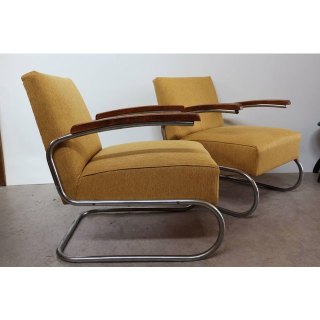 Bauhaus S 411 Chairs from Thonet, 1935, Set of 2 For Sale - Image 12 of 18
