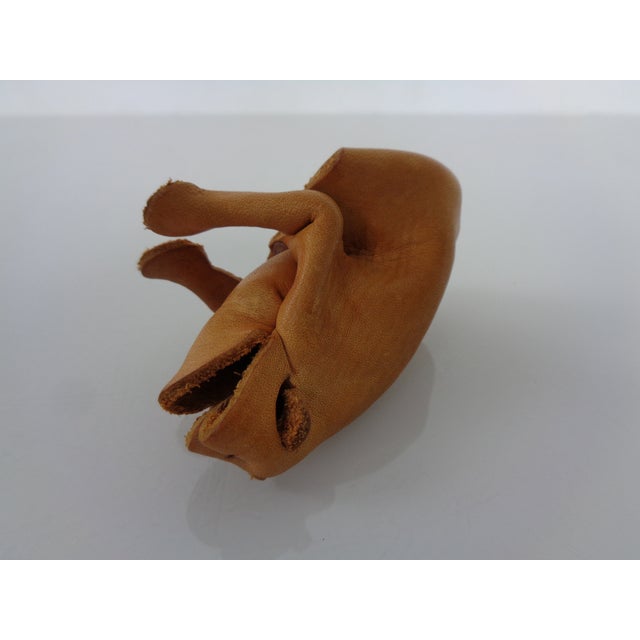 Handmade Leather Frog from Deru Wiesbaden, Germany, 1960s For Sale - Image 15 of 17