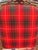 Red Pair Antique Carved Red Tartan Arm Chairs For Sale - Image 8 of 10