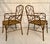 Pair of Mid-20th Century Faux Bamboo Metal Indoor/Outdoor Armchairs With Burnt Bamboo Tortoiseshell Finish For Sale - Image 12 of 16