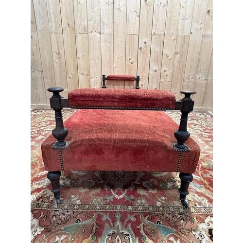 Large Napoleon III Bench For Sale - Image 5 of 8
