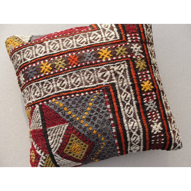 2020s Kilim Rug Pillow Cover 16" For Sale - Image 5 of 12