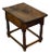 English 19th Century Walnut Table with Single Drawer and Column Shaped Legs For Sale