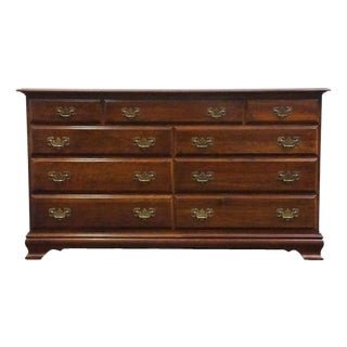 Cresent Furniture Solid Cherry Traditional Style 60" Double Dresser 551-88 For Sale