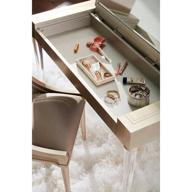 Silver Modern Style Vanity For Sale - Image 8 of 8
