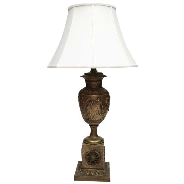 Greek Period Bronze Urn Shaped Table Lamp For Sale