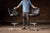 c. 1960s-1970s; (likely) Chromcraft Furniture - St. Louis, MO Matching pair of Mid Century Modern swivel bar stools by...