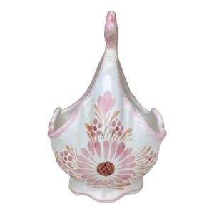French Faience Quimper Basket Circa 1950