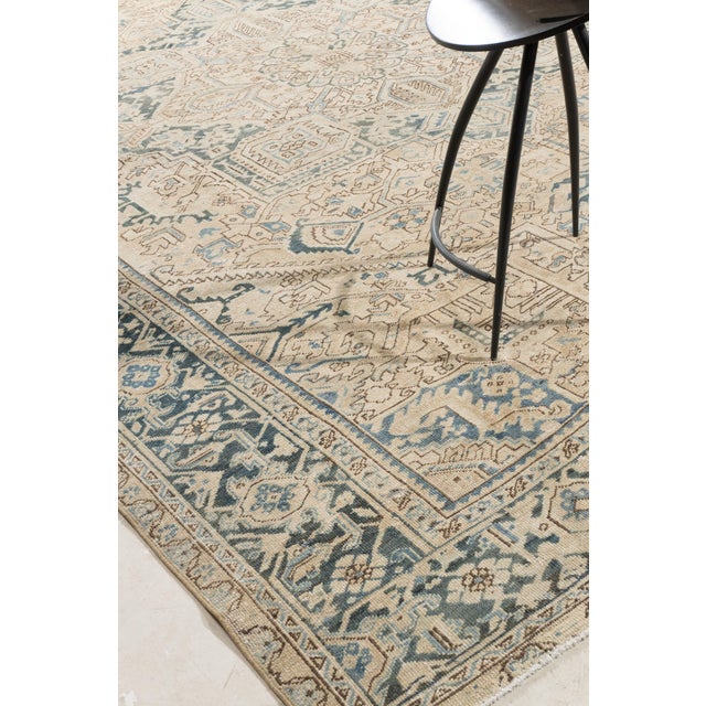A beautiful hand-knotted rug, traditionally crafted by skilled artisans using fine-quality wool. The hand-knotted...