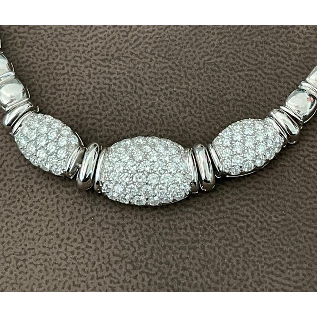 5.8 Carat VS/G Quality Diamond 18 Karat White Gold Necklace Bridal Estate For Sale - Image 9 of 18