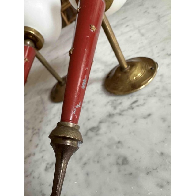 French Neoclassical Wall Sconces in the style of Maison Arlus, Set of 2 For Sale - Image 15 of 18