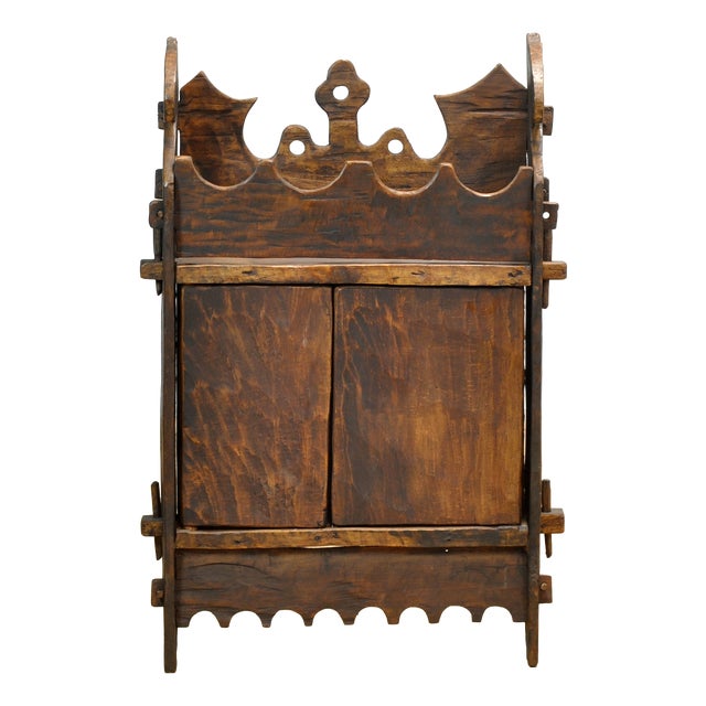 Vintage Folk Art Cabinet in Pine, 1920 For Sale
