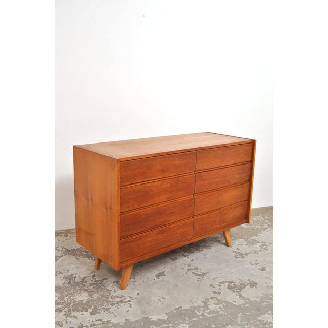Wood Vintage U-453 Chest of Drawers by Jiri Jiroutek, 1960s For Sale - Image 7 of 12