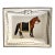 Devon Collection Equestrian Catchall Tray, Black Stripe, Made in Italy For Sale