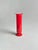 Red Cased Glass Column Vase from Empoli, Italy, 1970s For Sale - Image 6 of 10