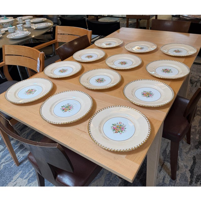 English Late 20th Century Mintons Stamped English Pottery Charger Plates, Set of Twelve For Sale - Image 3 of 12