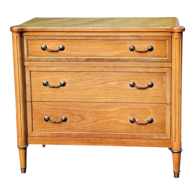 Huntley Furniture Mid Century Italian Provincial Walnut Chest of Drawers For Sale