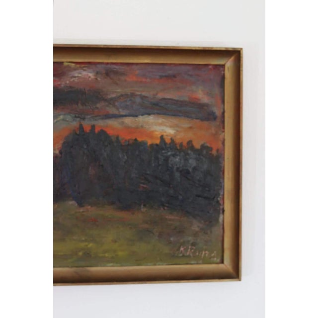 K. Ragnar, Sunset, 1950s, Oil on Panel, Framed For Sale - Image 5 of 18