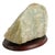 Rough Natural Fluorite Mineral Specimen on Wooden Display Base For Sale - Image 4 of 7