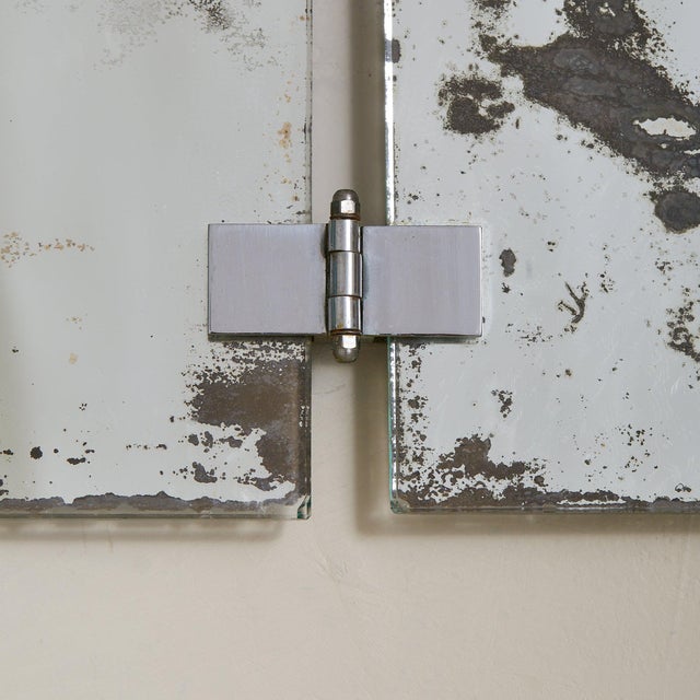 1930s French Art Deco Triptych Vanity or Wall Mirror, 1930s For Sale - Image 5 of 8