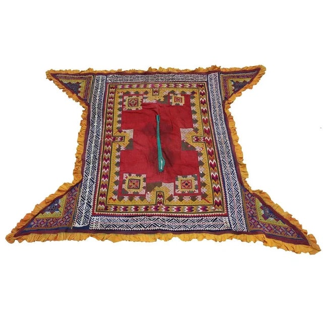 Vintage Hand Embroidered India Wall Hanging, 1920s For Sale - Image 3 of 13