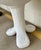 Brutalist Noir Company Brutalist Style White Laramy Side Table For Sale - Image 3 of 4