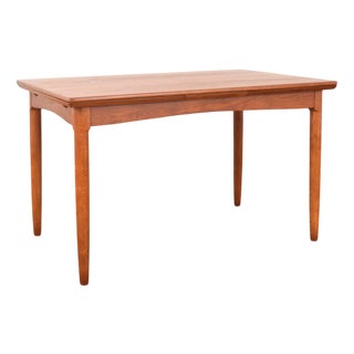 Mid-Century Danish Teak Extendable Dining Table, 1960s For Sale