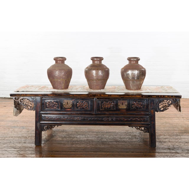 A set of three antique Indian metal vessels from the 19th century, with weathered patina. We have more sets available....