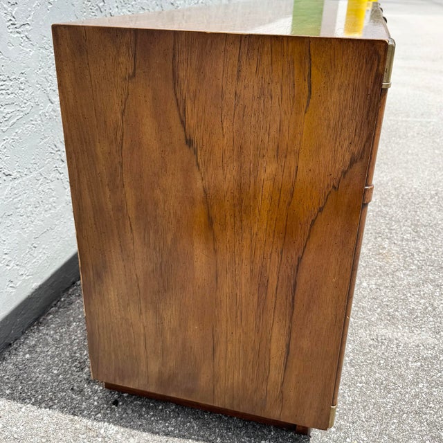 Brown Vintage Accolade Campaign Dresser by Drexel For Sale - Image 8 of 12