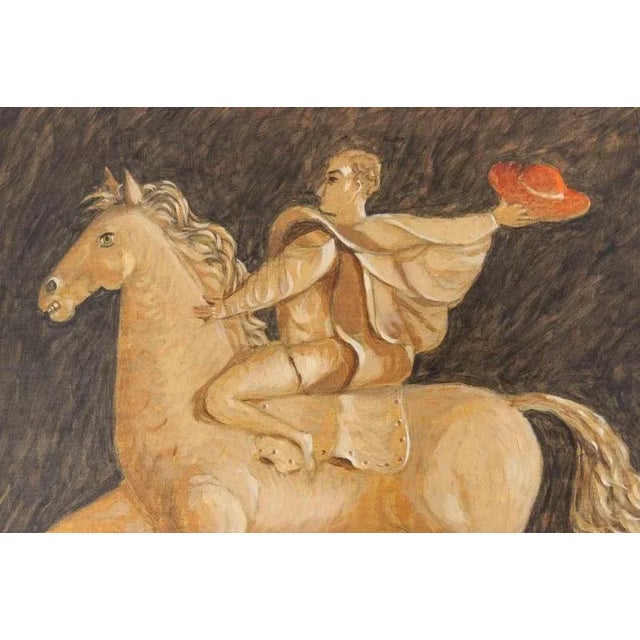 Alberto Gallerati, Let's Leave the Mochi Alone, Oil on Canvas, 1970s For Sale - Image 4 of 5