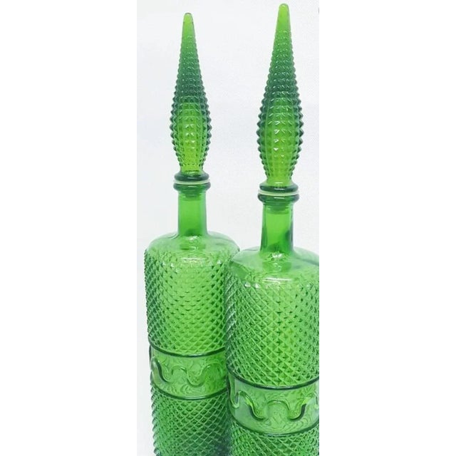 Mid-Century Italian Tall Carafes, Set of 2 For Sale - Image 4 of 9