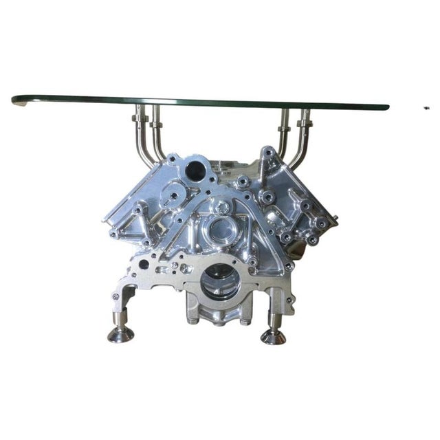 Ferrari V8 Engine Block Coffee Table For Sale - Image 6 of 11