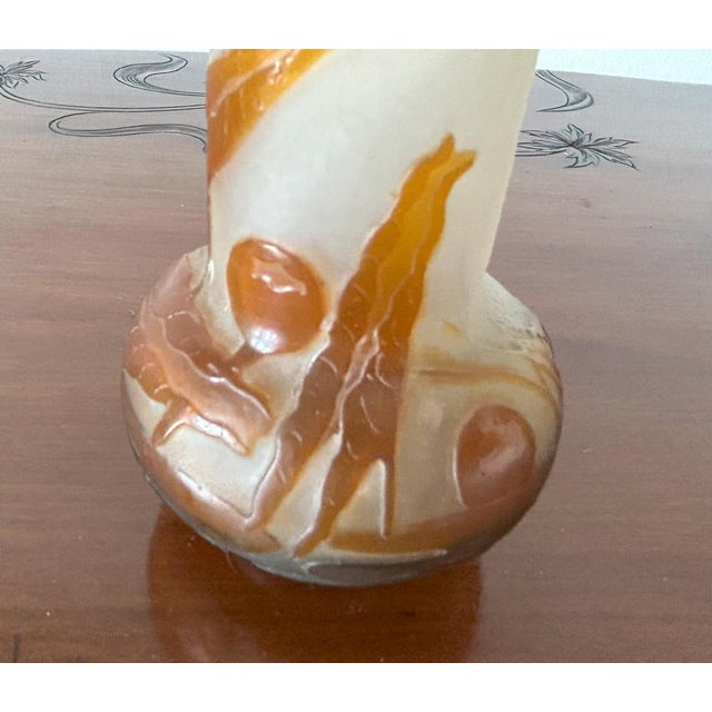 Small Glass Vase with Cameo Work by Emile Gallé, 1900s For Sale - Image 13 of 18