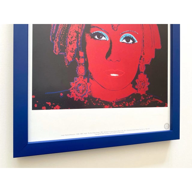 Andy Warhol Estate Vintage 1990 Pop Art Framed Lithograph