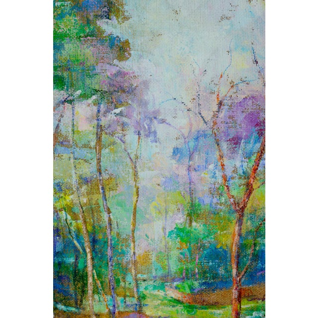 Alfonso Pragliola, Sentieri Verdeggianti Landscape, Mixed Media on Canvas, 2019 For Sale - Image 4 of 6