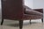 Animal Skin Ethan Allen Burgundy Leather Modern Sofa For Sale - Image 7 of 18