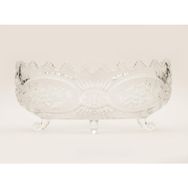 Bohemian Crystal Large Footed Serving Bowl, Circa 1970s For Sale - Image 12 of 12