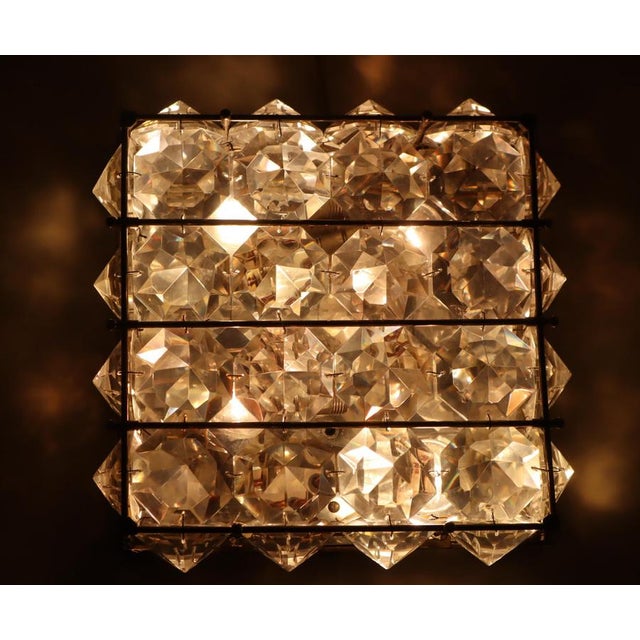 Diamond Scone in Lead Crystal and Brass from Palwa, 1950s For Sale - Image 13 of 18