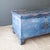 Rustic European Rustic Blue Painted Cedar Blanket Chest Trunk With Empire C Curved Feet For Sale - Image 3 of 17