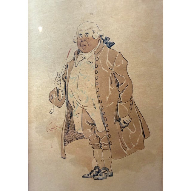 19th Century Antique Joseph Clayton Clarke Kyd John Willet Watercolor Illustration Painting For Sale - Image 5 of 14