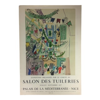 Original Midcentury Raoul Dufy Mourlot Art Poster, Circa 1957 For Sale