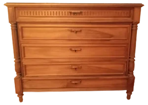 19th Century Louis Philippe Chest of Drawers in Oak and Walnut, 1890s