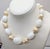 White Vintage 1980s Signed Givenchy Goldtone White Beaded Faux-Pearl Necklace For Sale - Image 8 of 9
