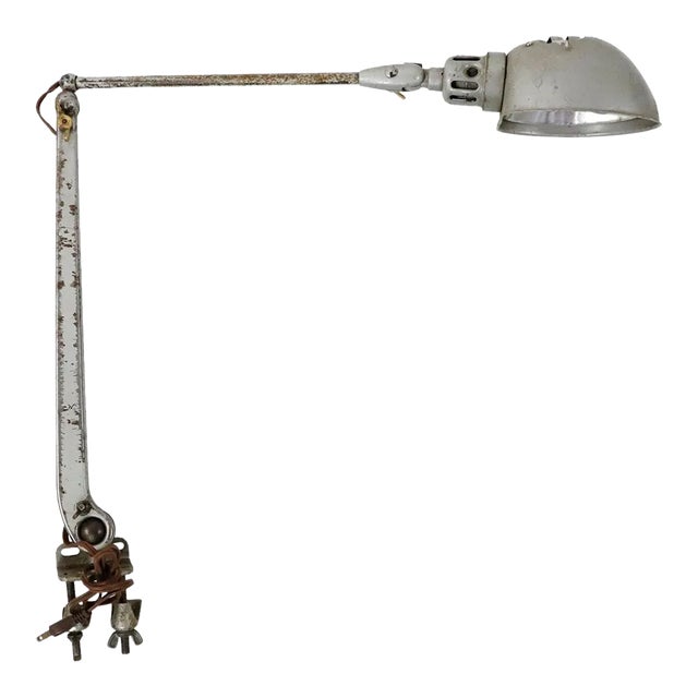 Vintage Industrial, Adjustable Desk Table Lamp For Sale